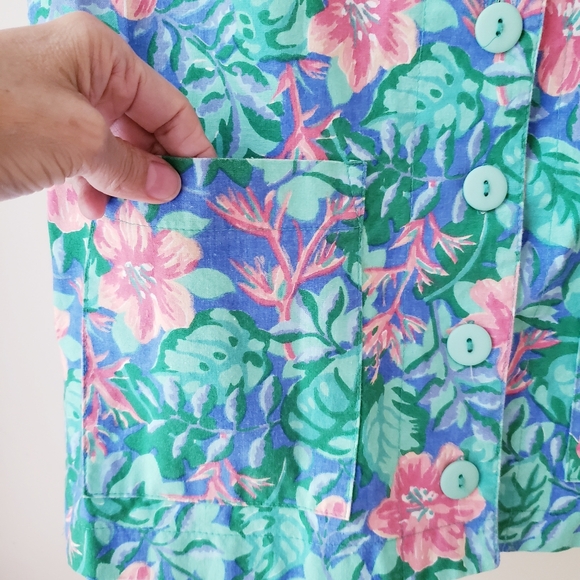 Vintage Tikal Trading Company Floral Cotton Vest - Picture 4 of 12